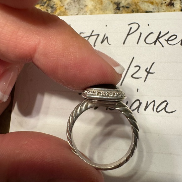 David Yurman black onyx Noblesse ring - Picture 7 of 8